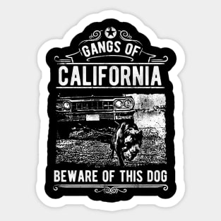 Gangs Of California Sticker